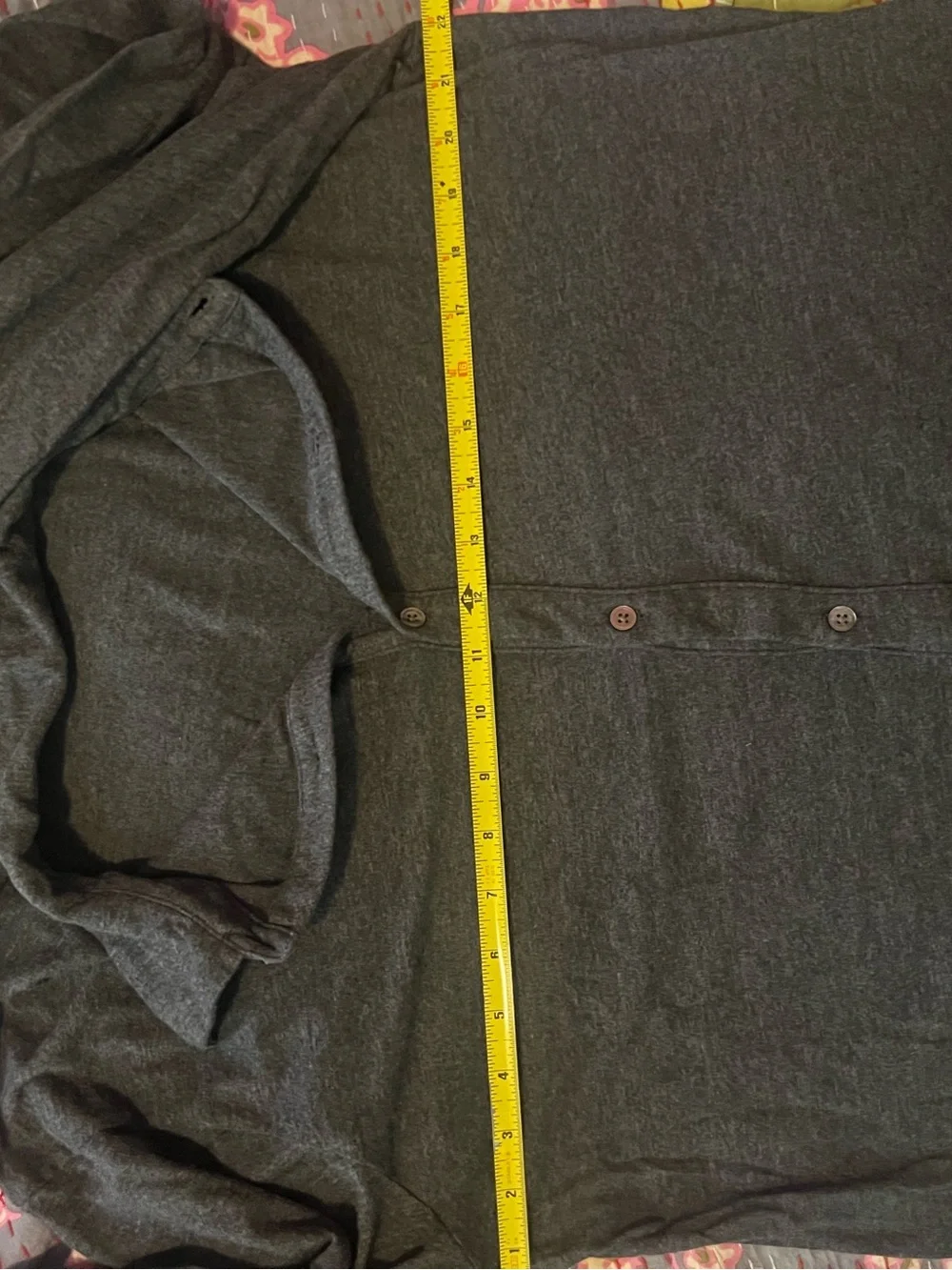 🍂Banana Republic Men's Long Sleeve Gray Knit Button-Up Shirt Sz L🍂